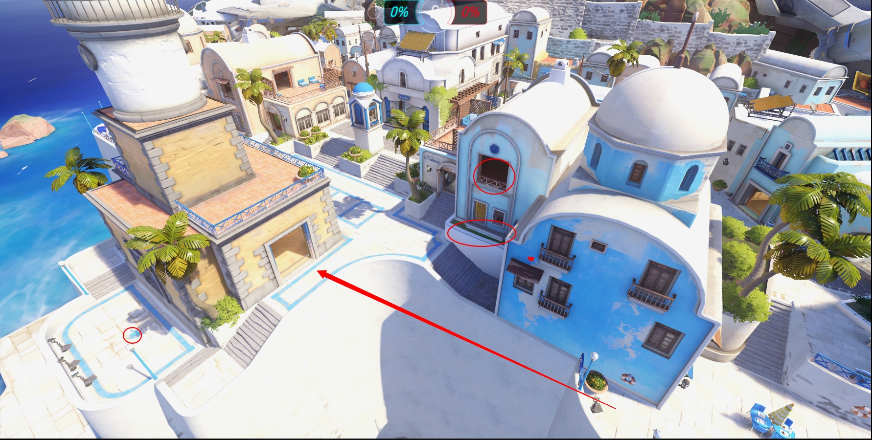 守望先锋伊利奥斯灯塔地图点位详解及英雄选择