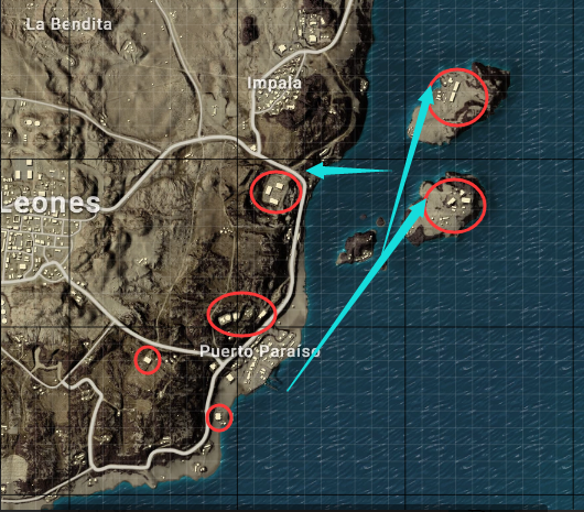 绝地求生沙漠地图p港战术教学pubg米拉玛p港打法思路分享