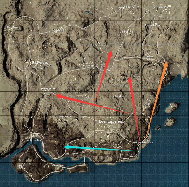 绝地求生沙漠地图p港战术教学pubg米拉玛p港打法思路分享